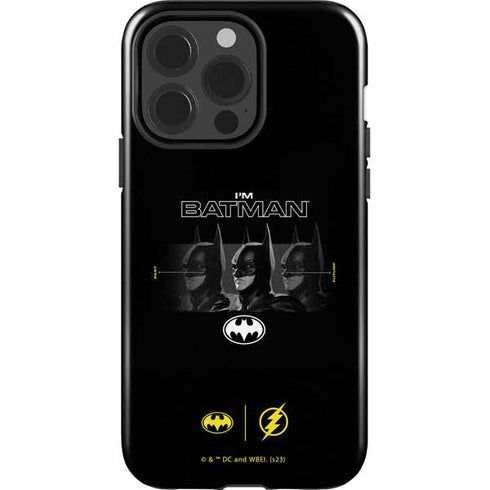 DC Comics The Flash Movie: I am Batman Past to Future iPhone 15 Pro Impact Case