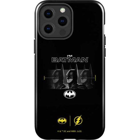 DC Comics The Flash Movie: I am Batman Past to Future iPhone 15 Pro Max Impact Case