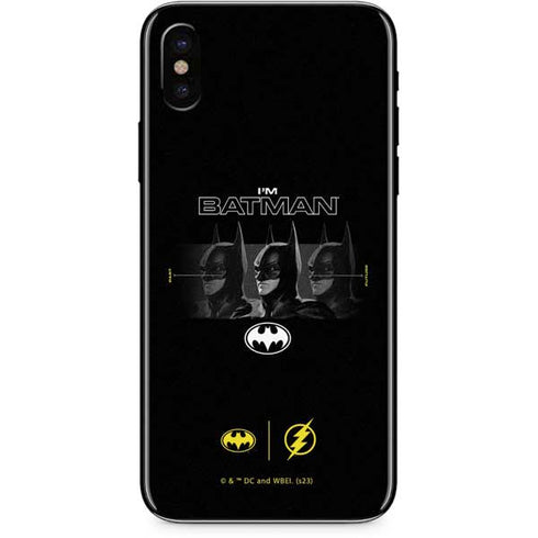 DC Comics The Flash Movie: I am Batman Past to Future iPhone X Skin