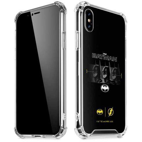 DC Comics The Flash Movie: I am Batman Past to Future iPhone XS Max Clear Case