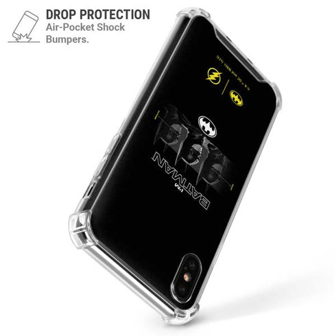 DC Comics The Flash Movie: I am Batman Past to Future iPhone XS Max Clear Case