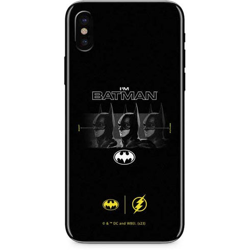 DC Comics The Flash Movie: I am Batman Past to Future iPhone XS Skin