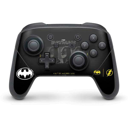 DC Comics The Flash Movie: I am Batman Past to Future Nintendo Switch Pro Controller Skin