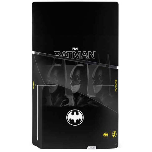 DC Comics The Flash Movie: I am Batman Past to Future PS5 Slim Disk Console Skin