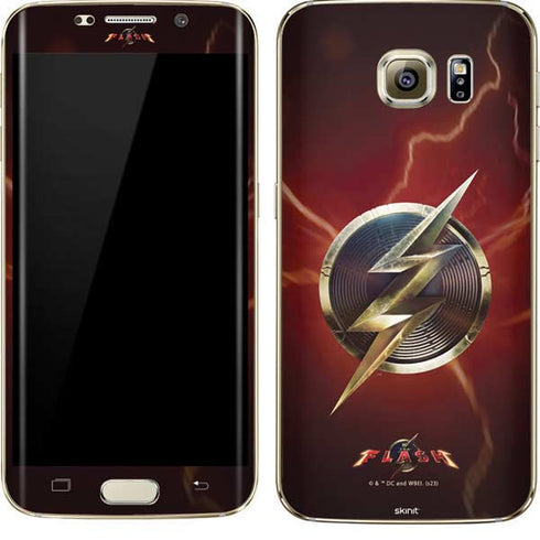 DC Comics The Flash Movie: Logo Poster Galaxy S7 Edge Skin
