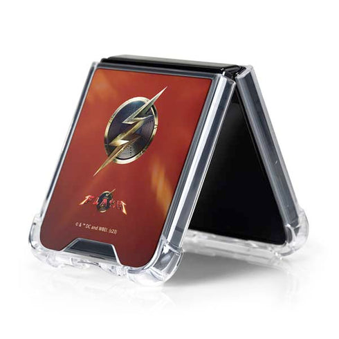 DC Comics The Flash Movie: Logo Poster Galaxy Z Flip5 5G Clear Case