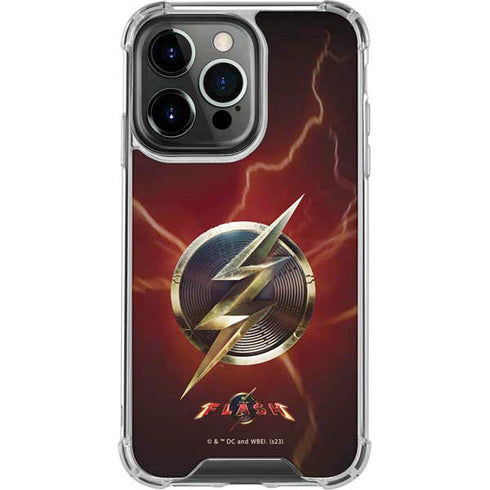 DC Comics The Flash Movie: Logo Poster iPhone 15 Pro Clear Case