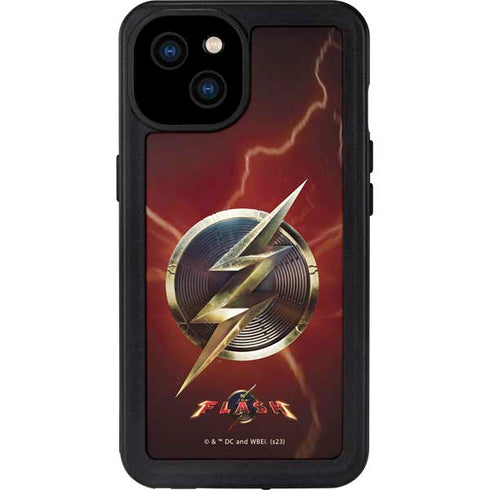 DC Comics The Flash Movie: Logo Poster iPhone 15 Plus Waterproof Case