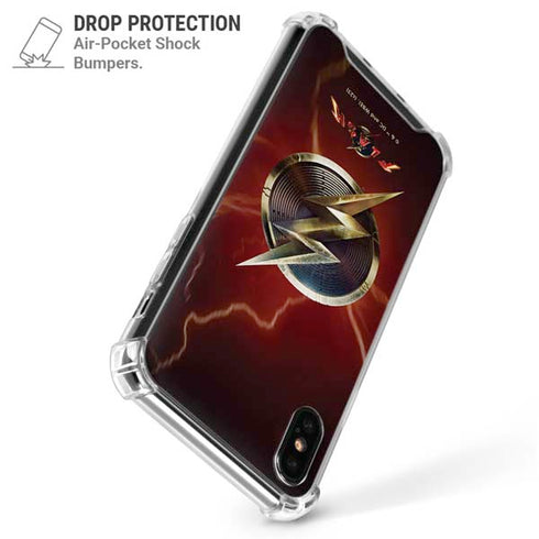 DC Comics The Flash Movie: Logo Poster iPhone XS Max Clear Case