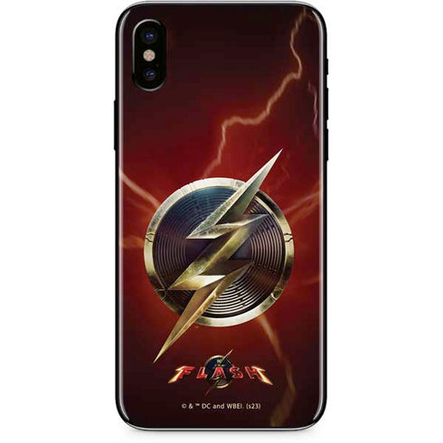 DC Comics The Flash Movie: Logo Poster iPhone XS Skin