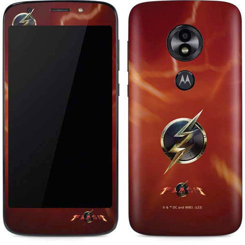 DC Comics The Flash Movie: Logo Poster Moto E5 Play Skin