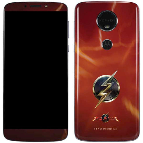 DC Comics The Flash Movie: Logo Poster Moto E5 Plus Skin