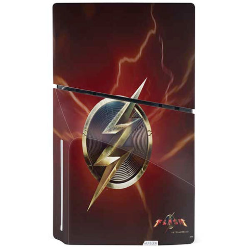 DC Comics The Flash Movie: Logo Poster PS5 Slim Disk Console Skin