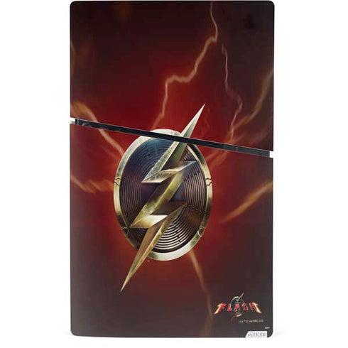 DC Comics The Flash Movie: Logo Poster PS5 Slim Digital Edition Bundle Skin