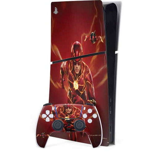 DC Comics The Flash Movie: The Fastest Man Alive PS5 Slim Digital Edition Bundle Skin