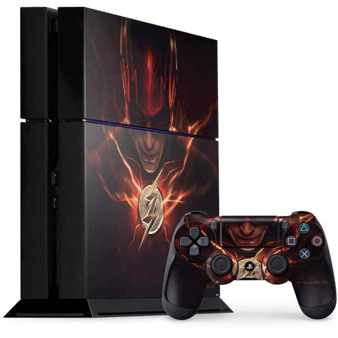DC Comics The Flash Movie: The Flash Poster PS4 Console and Controller Bundle Skin