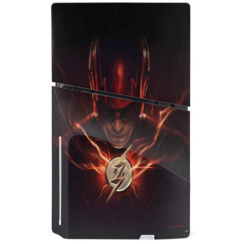 DC Comics The Flash Movie: The Flash Poster PS5 Slim Disk Bundle Skin
