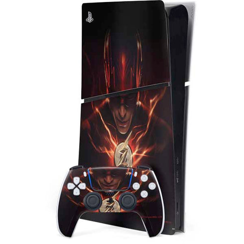 DC Comics The Flash Movie: The Flash Poster PS5 Slim Digital Edition Console Skin