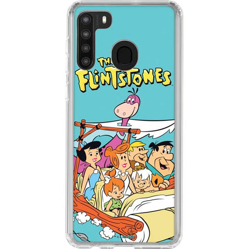 The Flinstones The Flintstones and Rubbles Galaxy A21 Clear Case