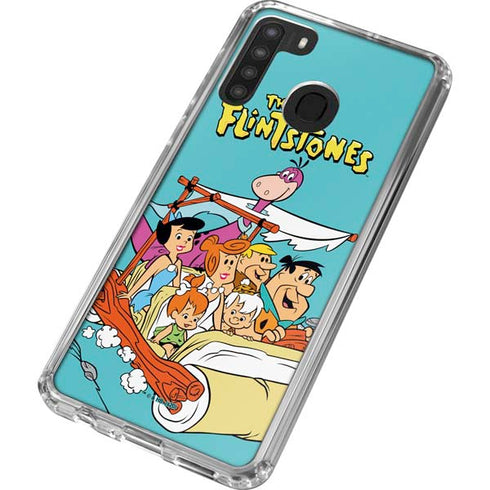 The Flinstones The Flintstones and Rubbles Galaxy A21 Clear Case