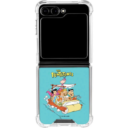 The Flintstones and Rubbles Galaxy Z Flip5 5G Clear Case