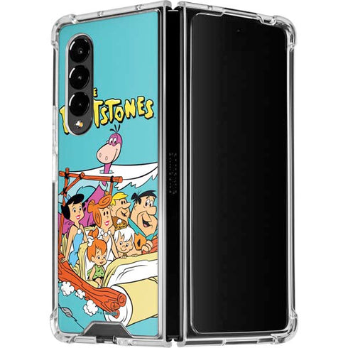 The Flinstones The Flintstones and Rubbles Galaxy Z Fold4 5G Clear Case