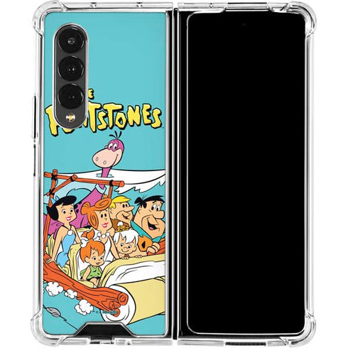 The Flinstones The Flintstones and Rubbles Galaxy Z Fold4 5G Clear Case