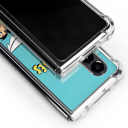 The Flinstones The Flintstones and Rubbles Galaxy Z Fold4 5G Clear Case