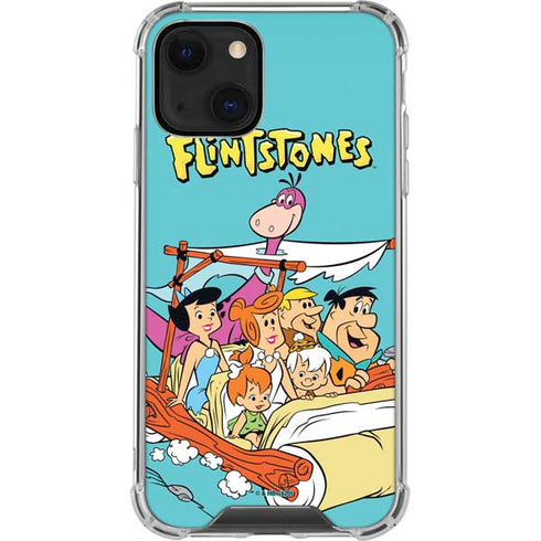 The Flinstones The Flintstones and Rubbles iPhone 14 Plus Clear Case