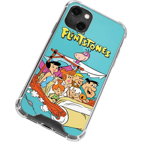 The Flinstones The Flintstones and Rubbles iPhone 14 Plus Clear Case