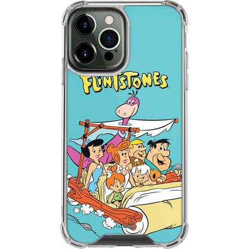 The Flinstones The Flintstones and Rubbles iPhone 14 Pro Max Clear Case