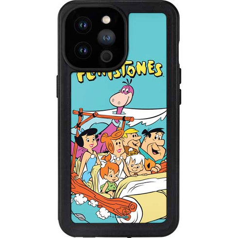 The Flinstones The Flintstones and Rubbles iPhone 14 Pro Max Waterproof Case
