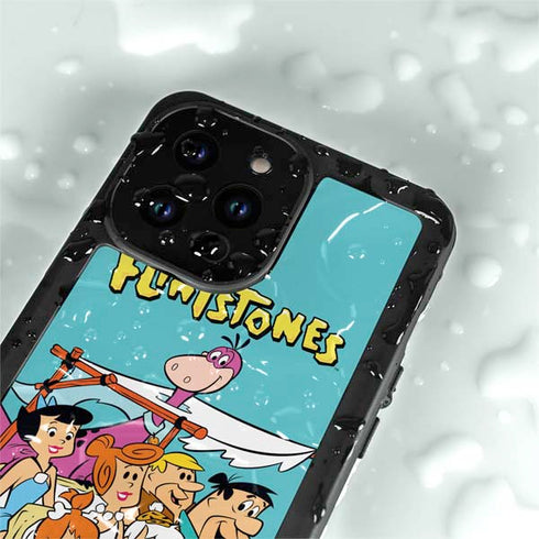 The Flinstones The Flintstones and Rubbles iPhone 14 Pro Max Waterproof Case