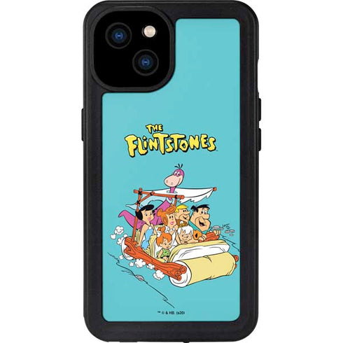 The Flintstones and Rubbles iPhone 15 Plus Waterproof Case