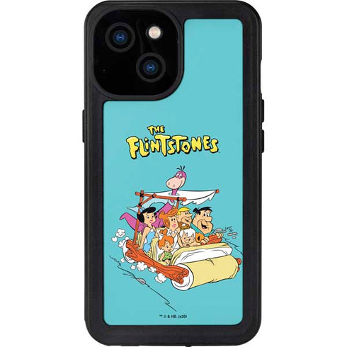 The Flintstones and Rubbles iPhone 15 Waterproof Case