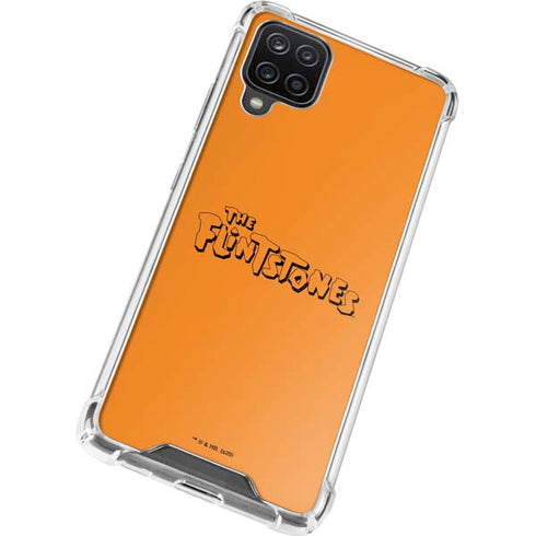 The Flinstones The Flintstones Outline Galaxy A12 Clear Case