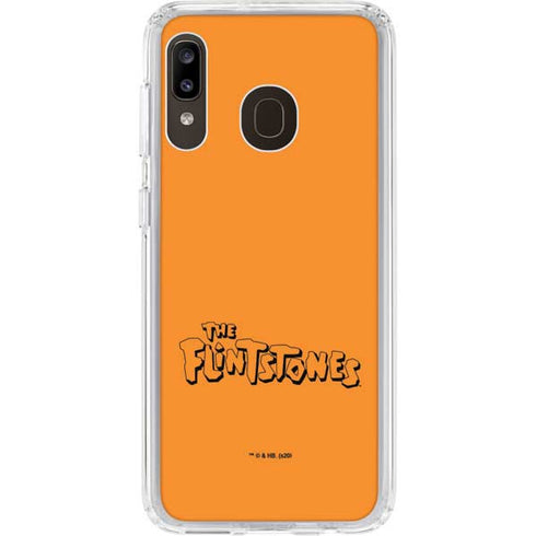 The Flinstones The Flintstones Outline Galaxy A20 Clear Case