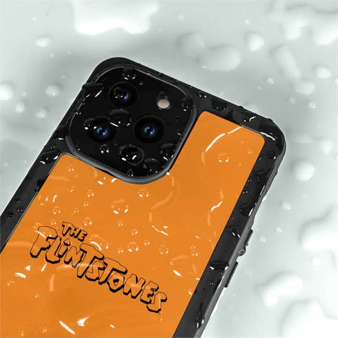 The Flinstones The Flintstones Outline iPhone 14 Pro Max Waterproof Case