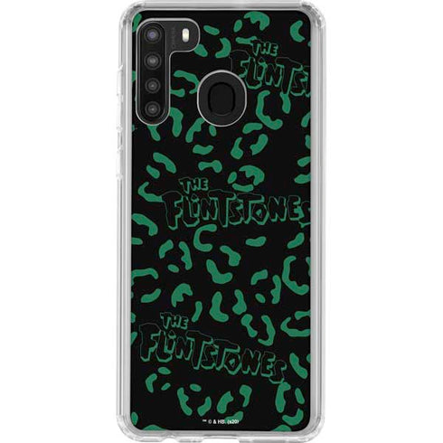 The Flinstones The Flintstones Pattern Galaxy A21 Clear Case