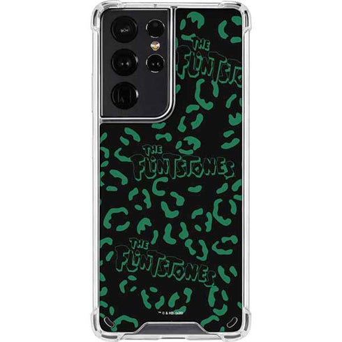 The Flinstones The Flintstones Pattern Galaxy S21 Ultra 5G Clear Case