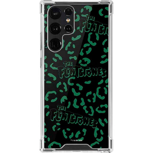 The Flinstones The Flintstones Pattern Galaxy S22 Ultra Clear Case