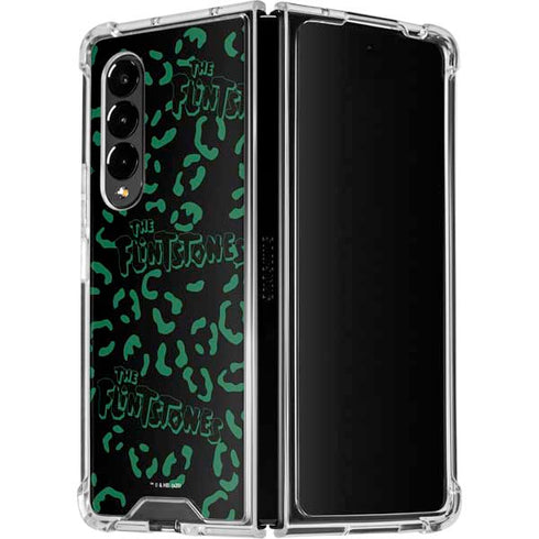 The Flinstones The Flintstones Pattern Galaxy Z Fold4 5G Clear Case