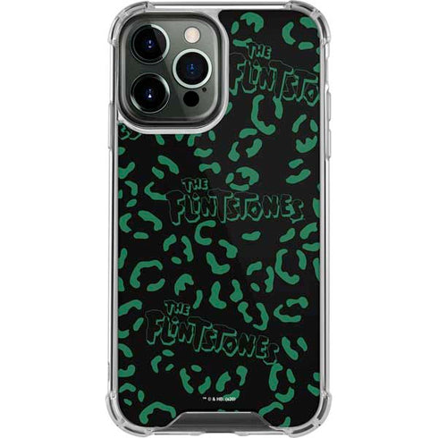 The Flinstones The Flintstones Pattern iPhone 14 Pro Max Clear Case
