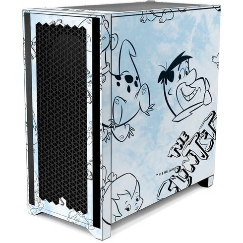 The Flinstones The Flintstones Tie Dye Print Corsair 4000D Tempered Glass Mid-Tower ATX Case Skin