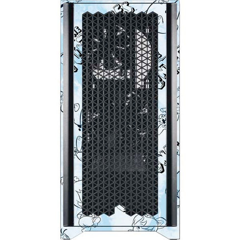 The Flinstones The Flintstones Tie Dye Print Corsair 4000D Tempered Glass Mid-Tower ATX Case Skin
