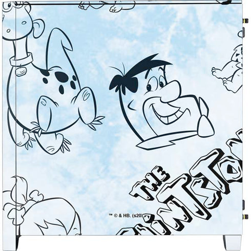 The Flinstones The Flintstones Tie Dye Print Corsair 4000D Tempered Glass Mid-Tower ATX Case Skin