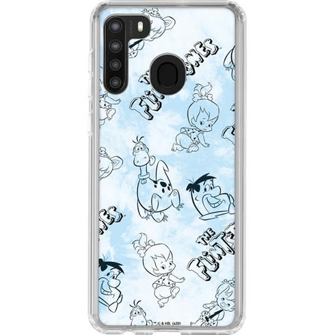 The Flinstones The Flintstones Tie Dye Print Galaxy A21 Clear Case