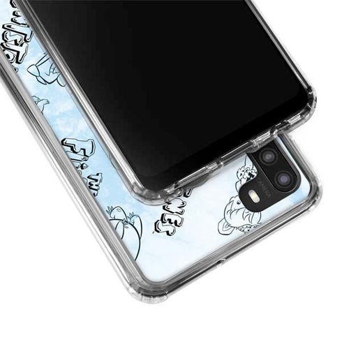 The Flinstones The Flintstones Tie Dye Print Galaxy A21 Clear Case