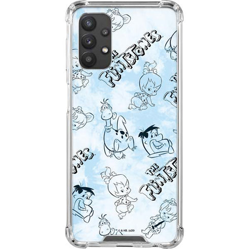 The Flinstones The Flintstones Tie Dye Print Galaxy A32 5G Clear Case