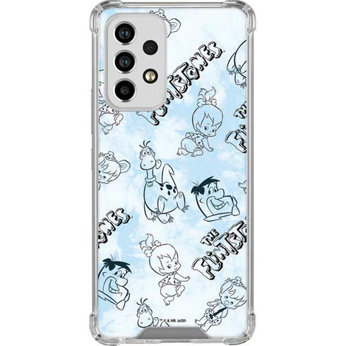The Flinstones The Flintstones Tie Dye Print Galaxy A53 5G Clear Case